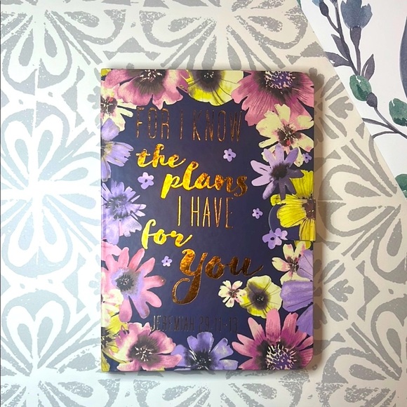 Floral Inspirational Journal with Gold Accents - Picture 2 of 6